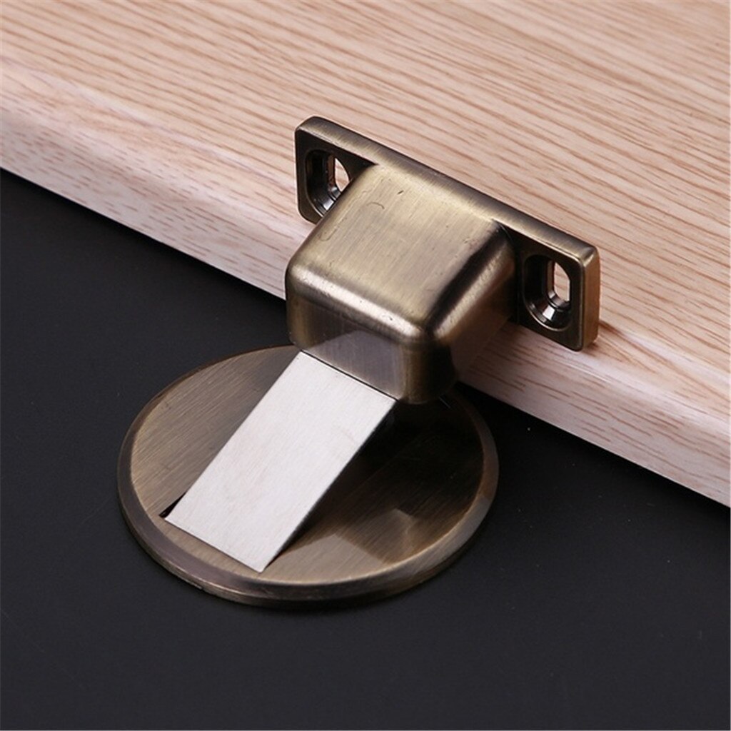 Magnetische Tür halt Zink-legierung Tür Stopper Versteckte Tür Halfter CatchFloor Nagel-freies Unsichtbare Anti-kollision Saug Türstopper #38: Tür  halt G