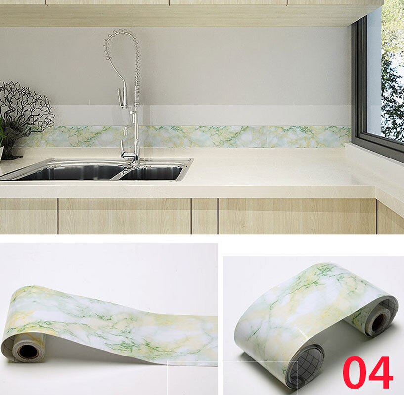 5M Self-Adhesive Baseboard Waterproof Living Room Bathroom Waistline Border Rustic Tile Wall Stickers Modern Wallpaper Borders: GRAY