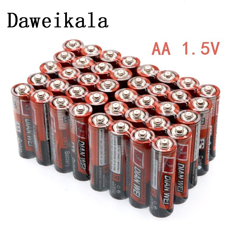 40Pcs Aa Batterij 1.5V LR6 AM3 E91 MN1500 Alkaline Batterijen