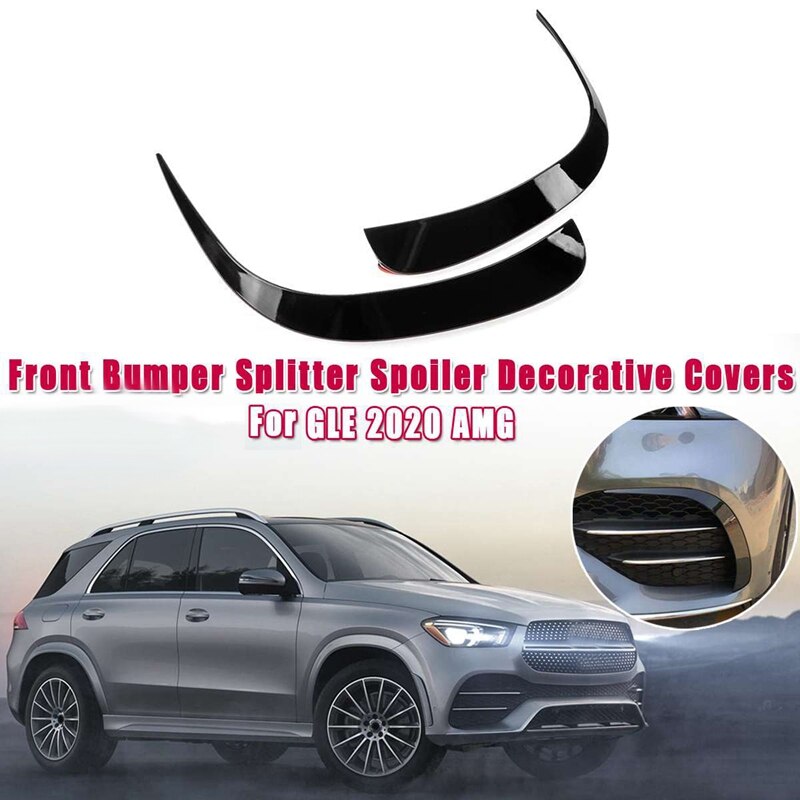 NewCar Front Bumper Splitter Spoilers Canard Air Knife Surround Trim for Mercedes-Benz GLE AMG Side Decorative Cover