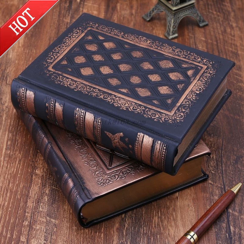 Leather Retro Vintage Diary Journal Notebook Blank Hard Cover Sketchbook Paper Stationery Travel School Sdudent