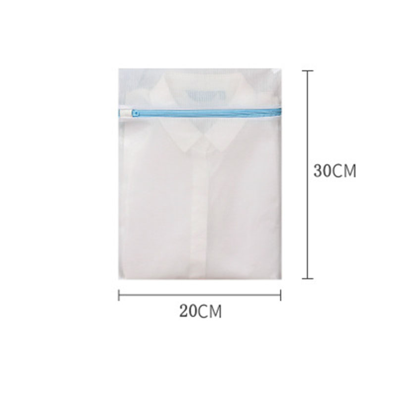 Mesh Laundry Bags Fresh Blue Zippers Protecting Clothes Home Laundry Dirty Clothes Bra Underwear Washing Machine Bag: Mini
