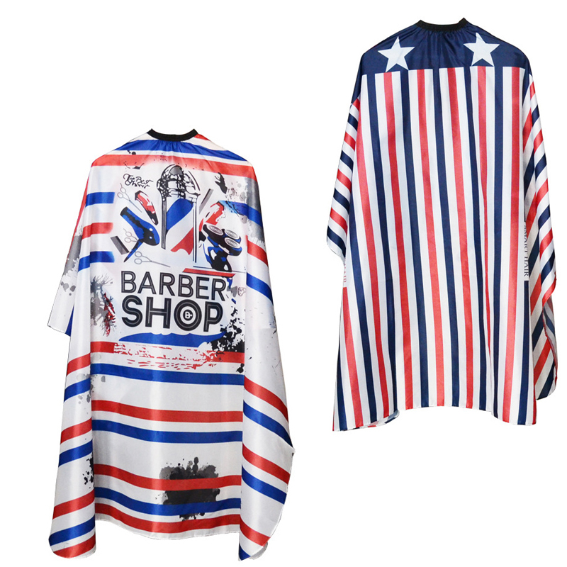 Frisörsäng mönster klippa hår vattentät tyg salong frisör cape frisör retro frisör tyg