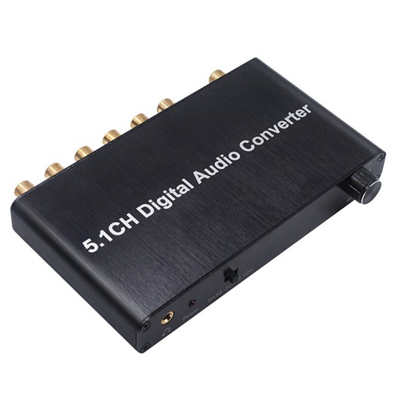 5.1Ch Digital Audio Converter DTS / AC3 Dolby Decoding SPDIF Input to 5.1 Decoder SPDIF Coaxial to RCA