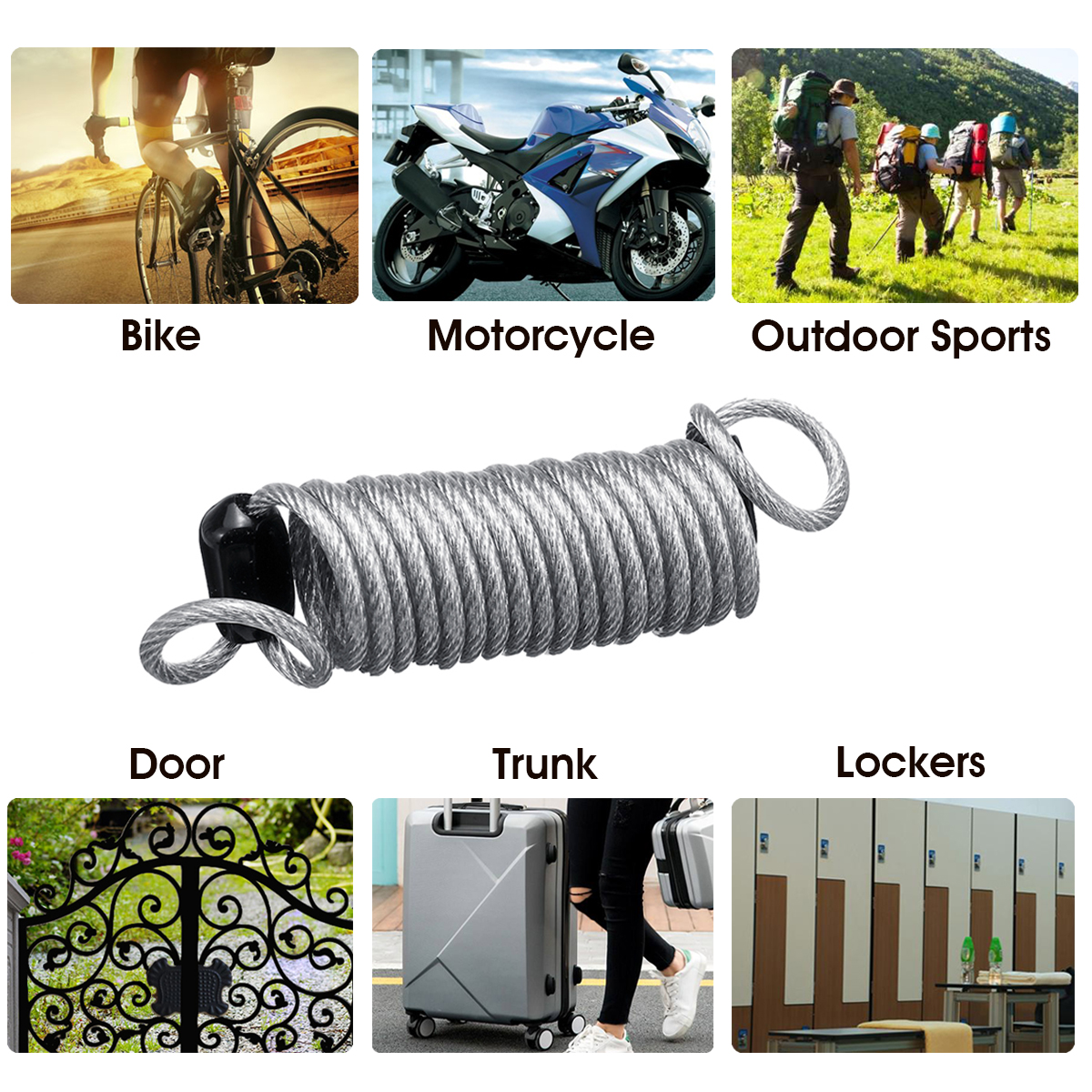 3 Digit Combination Lock Travel Luggage Suitcase Code Padlock Motorcycle Bicycle Helmet Security Locks