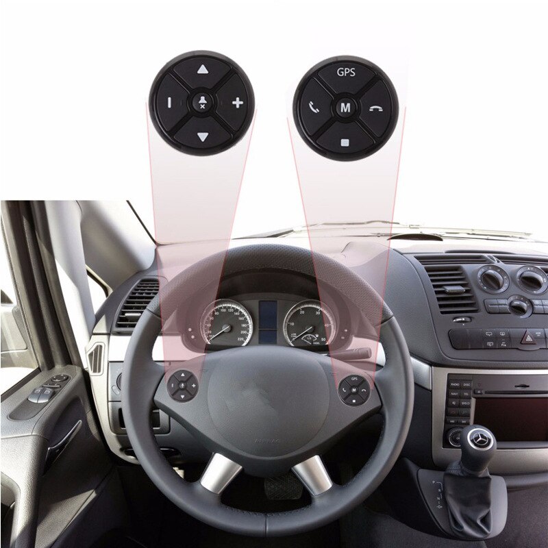 Universele Auto Stuurwiel Controller 10Key Muziek Draadloze Dvd Gps Navigatie Stuurwiel Radio Afstandsbediening Knoppen