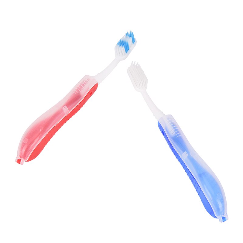 Portable Foldable Folding Toothbrush 1pc Plastic Durable Mini Outdoor Camping Travel Soft Folding Toothbrush