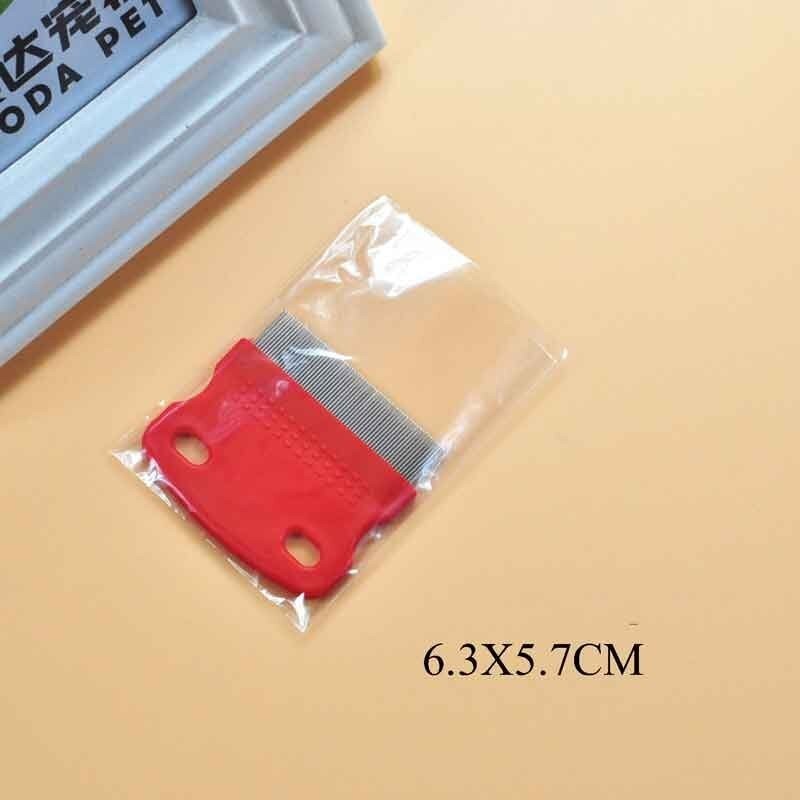 Kattenhondkam trimmer huisdier vlooien hoofd luizen vlooienkam hondenborstel kattenvlooienkam huisdier zacht dierenverzorging haarverzorging roestvrij staal: D