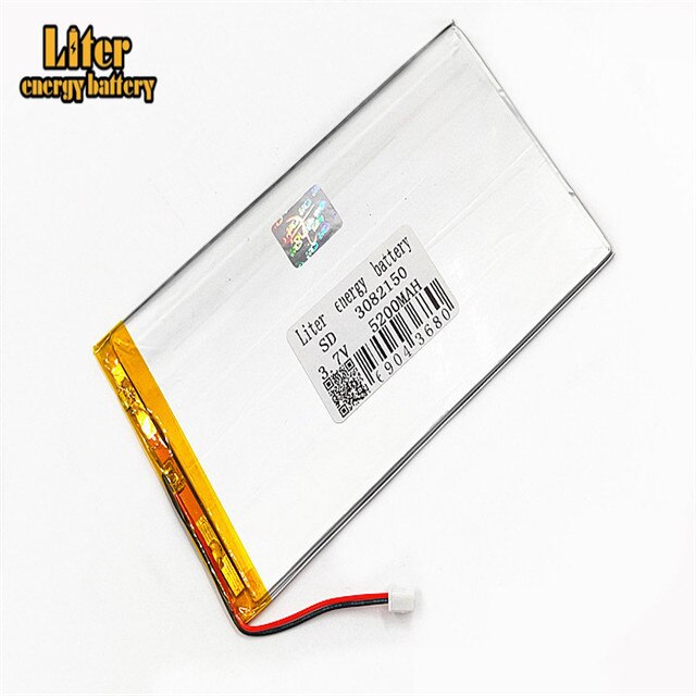 Lithium Polymeer Batterij - 5200mAh 3.7V - Oplaadbaar - DIY Powerbank - Model 3082150