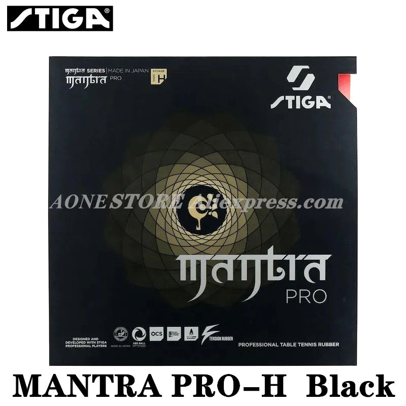 STIGA MANTRA PRO M / H XH Tafeltennisrubber Pips-In Offensief Gemaakt in Japan Originele STIGA Pingpongspons: Light Grey