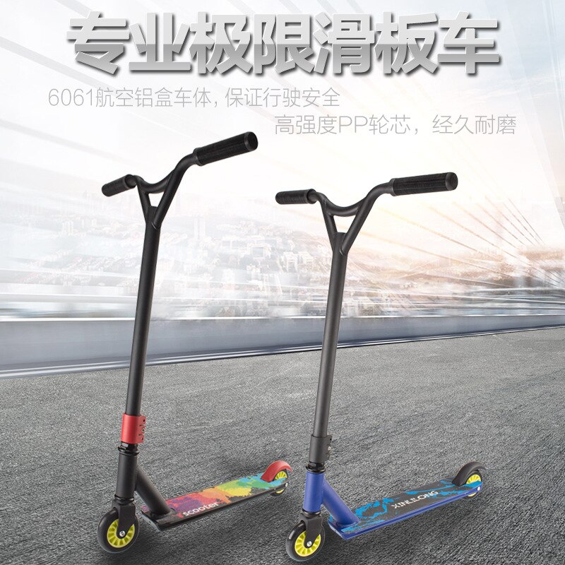 Professionele Extreme Scooter Volwassen Kick Scooter Hoge Snelheid Freestyle Surfen Truc Stunt Skatepark Aluminium Pro Scooter