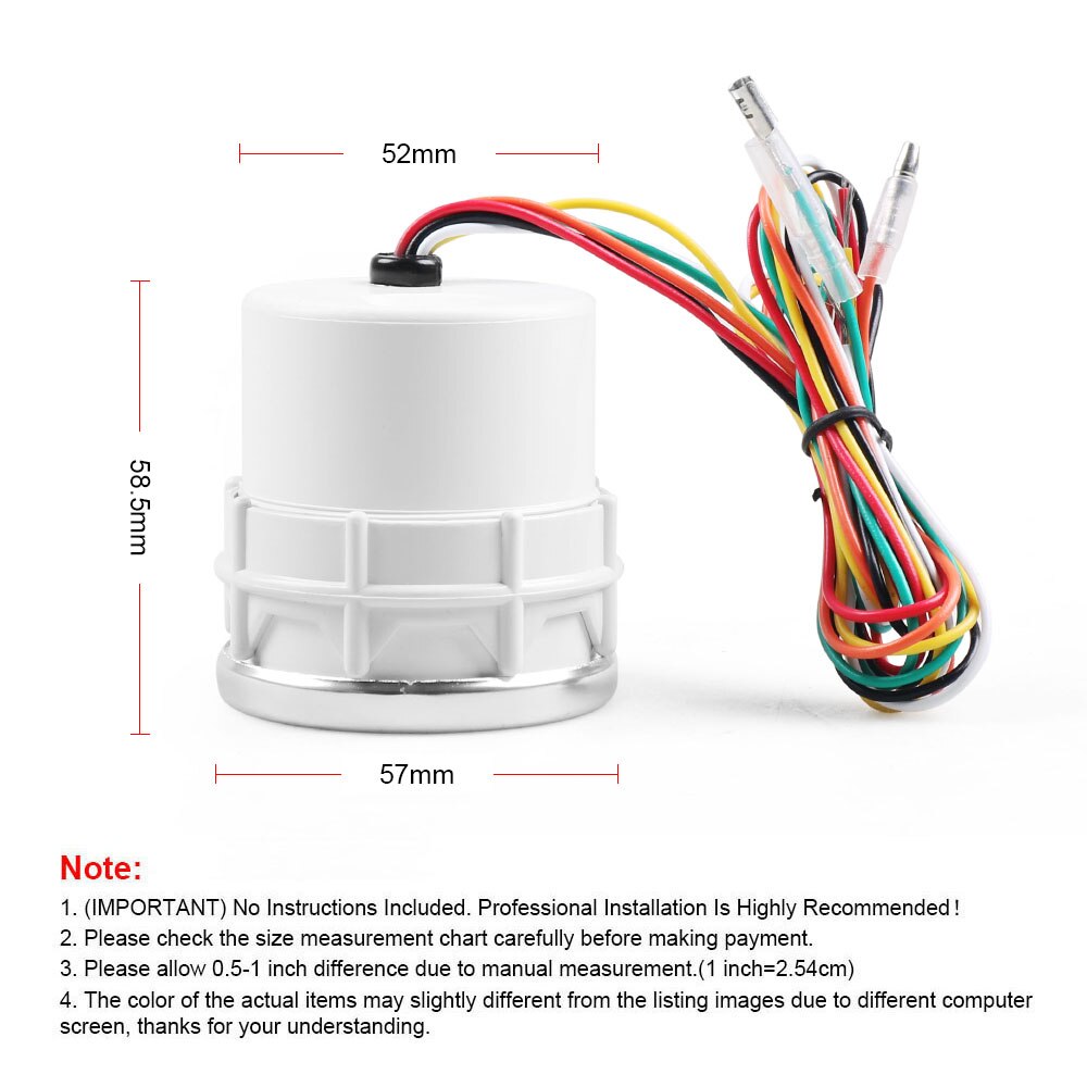 Dynoracing-medidor de temperatura de gas de escape para coche, lente de humo 300-1300C, medidor de temperatura de gas de escape automático, 2 &quot;, 52mm, BX101234