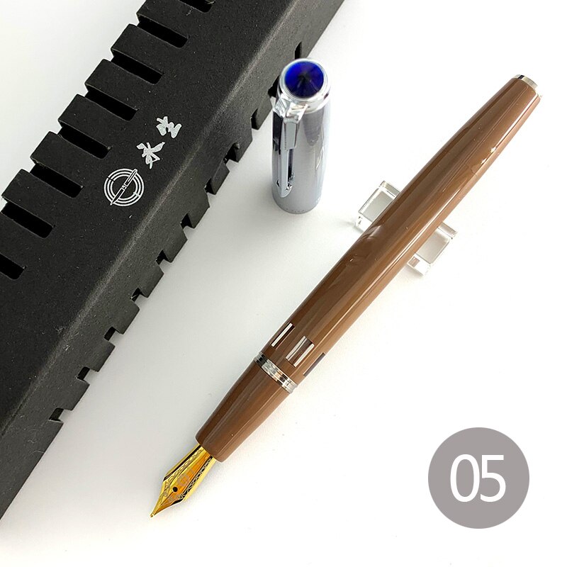 Yong Sheng 601A Vacumatic Double Bead Fountain Pen F Nib Ink pens for writing school stationery pen: C-sm05