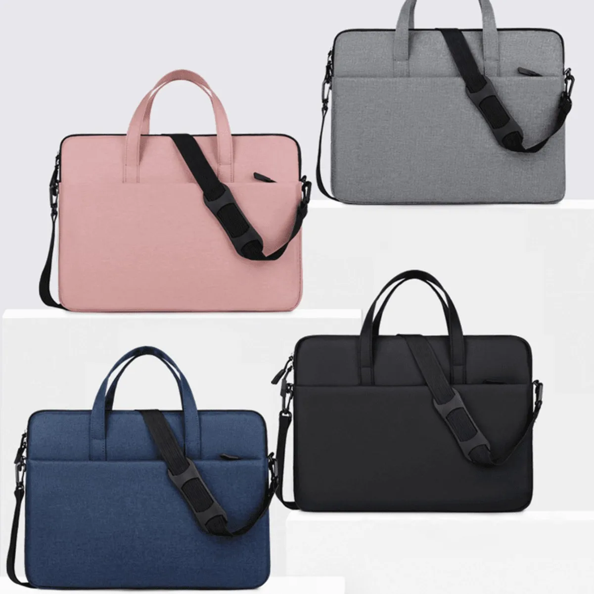 mode lichtgewicht draagbare laptoptas 14-inch enkele schouder notebookcomputertas cadeautas stijlvolle binnentas