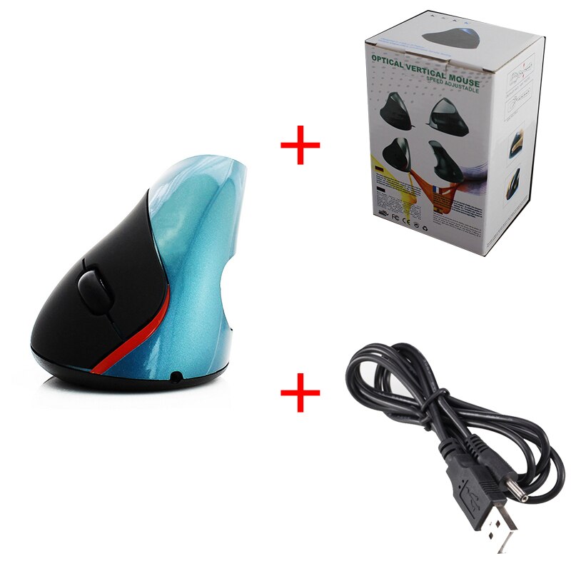 Wired Vertical Mouse Ergonomic Computer Gaming Mause 1200 DPI Wrist Rest Protection Optical Mice for Windows MAC with Box: 3