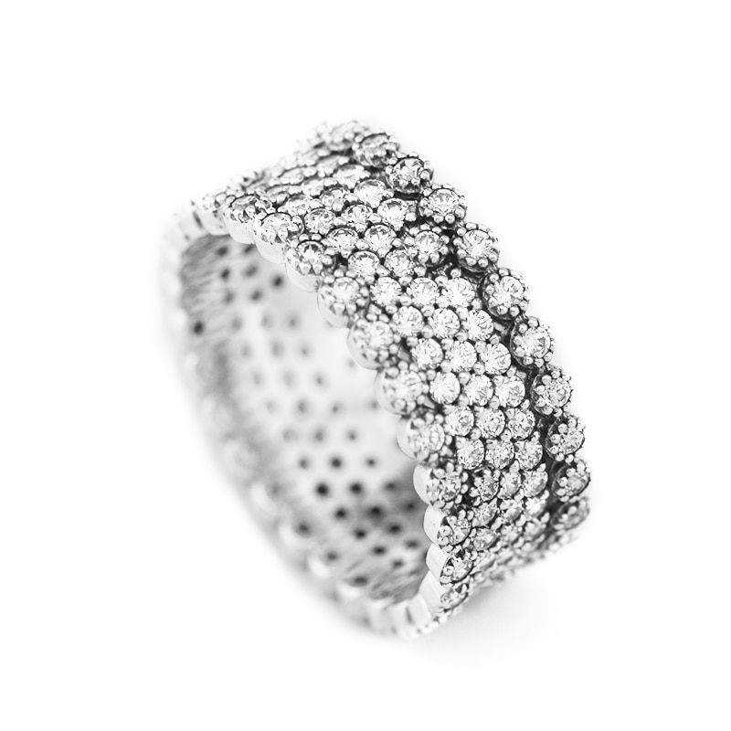 Luksus 925 sterling sølv ring cubic zirconia overdådige vielsesringe til kvinder smykker bagues pour femme accesorios mujer
