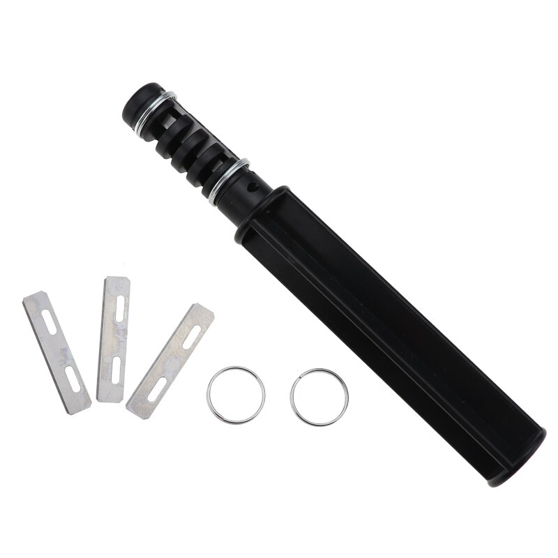 Cortador de tiras de cuero hecho a mano, herramienta para cortar correas de cuero, con 3 cuchillas, 1 unidad