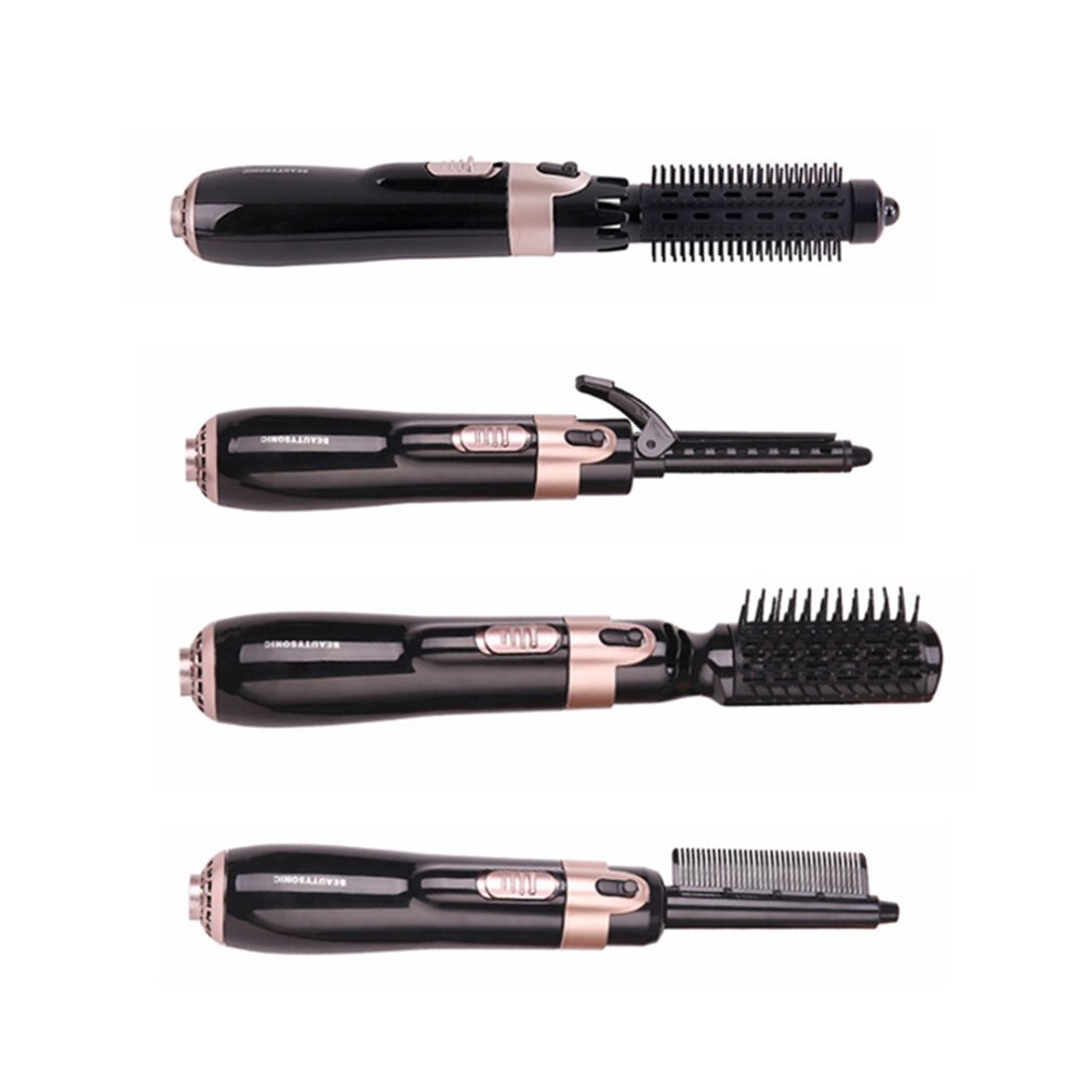 Multifunction 4 In 1 Hair Dryer Machine Comb Auto-rotating Brush Hair Curler Roller Curling Iron Wand Styling Tools