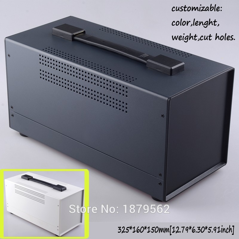 [2 colors] 325*160*150mm housing DIY electrical panel box with handle iron metal cases iron junction box PLC control switch case
