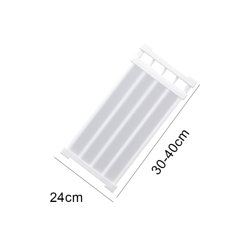 Adjustable Closet Organizer Storage Shelf Wall-Mounted Kitchen Rack Space Saving Wardrobe Decorative Shelves Cabinet Holders: 30-40cm x24cm