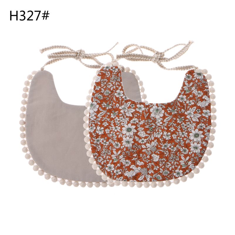 900C Baby Bib Zuigeling Burp Doeken Peuter Katoen Bib Kid Bloemen Handdoek Diner Voeden Dubbeldeks Leuke Meisje Slabbetjes: 327