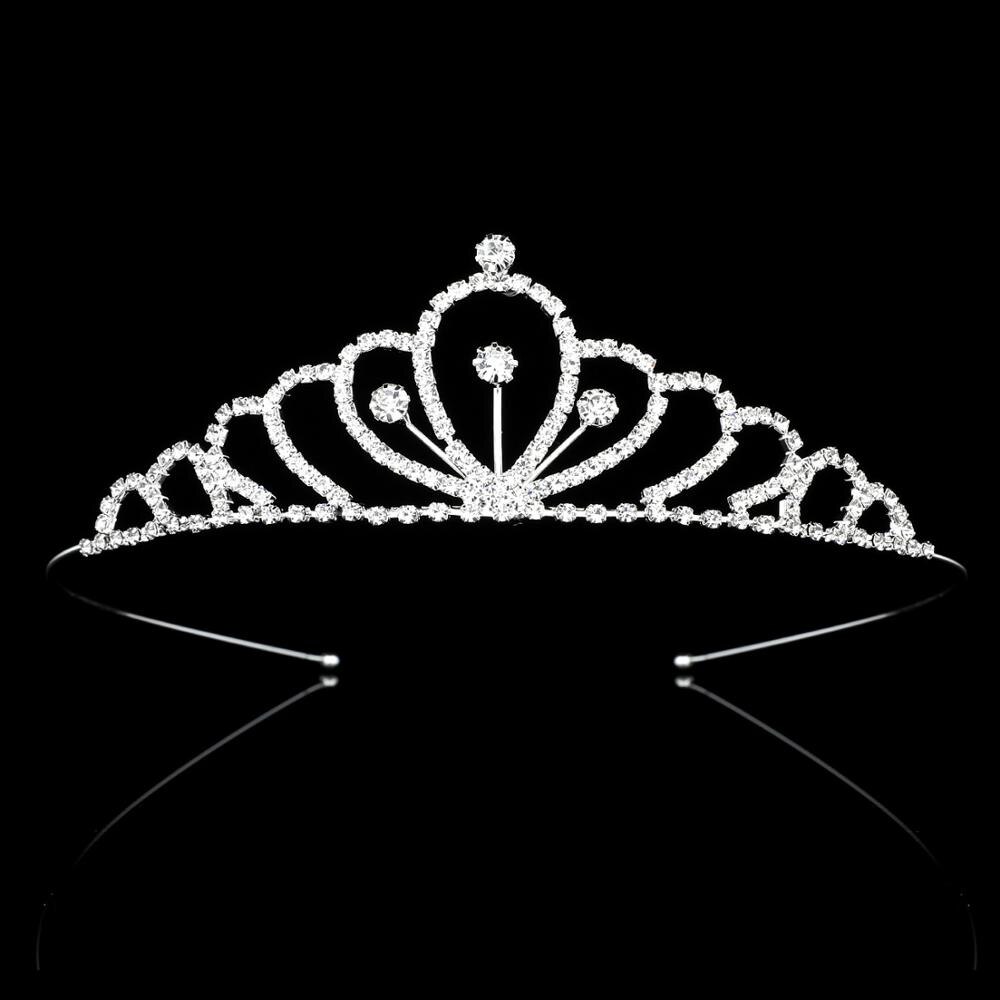 Europeu e americano nupcial coroa tiara princesa menina aniversário coroa senhoras faixa de cabelo strass acessórios para o cabelo: HG090