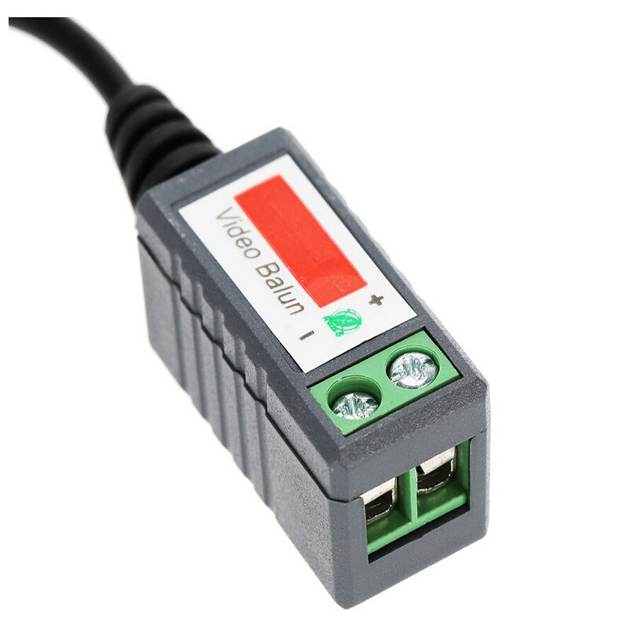 10Pairs ABS Plastic CCTV Video Balun UTP Balun BNC Cable CAT5 Cable CCTV Accessories Passive Transceivers 2000ft Distance