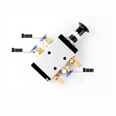 Lucht pneumatische schakelaar regelklep handbediende hendel bediende regelklep handmatige trekklep: 4 r 310-10 8mm