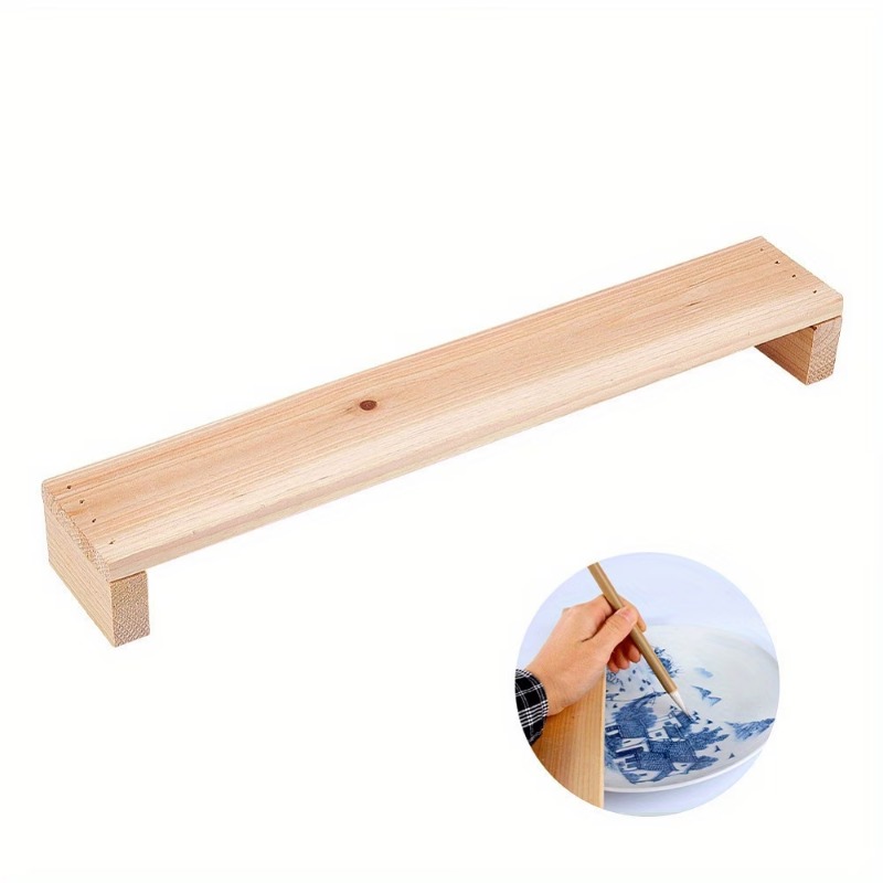 Wood Artist Leaning Bridge Hand Wrist Leaning Bridge Hand Drawing Stand Wrist Rest Wood Bridge Tool for DIY Ceramic Clay Tools