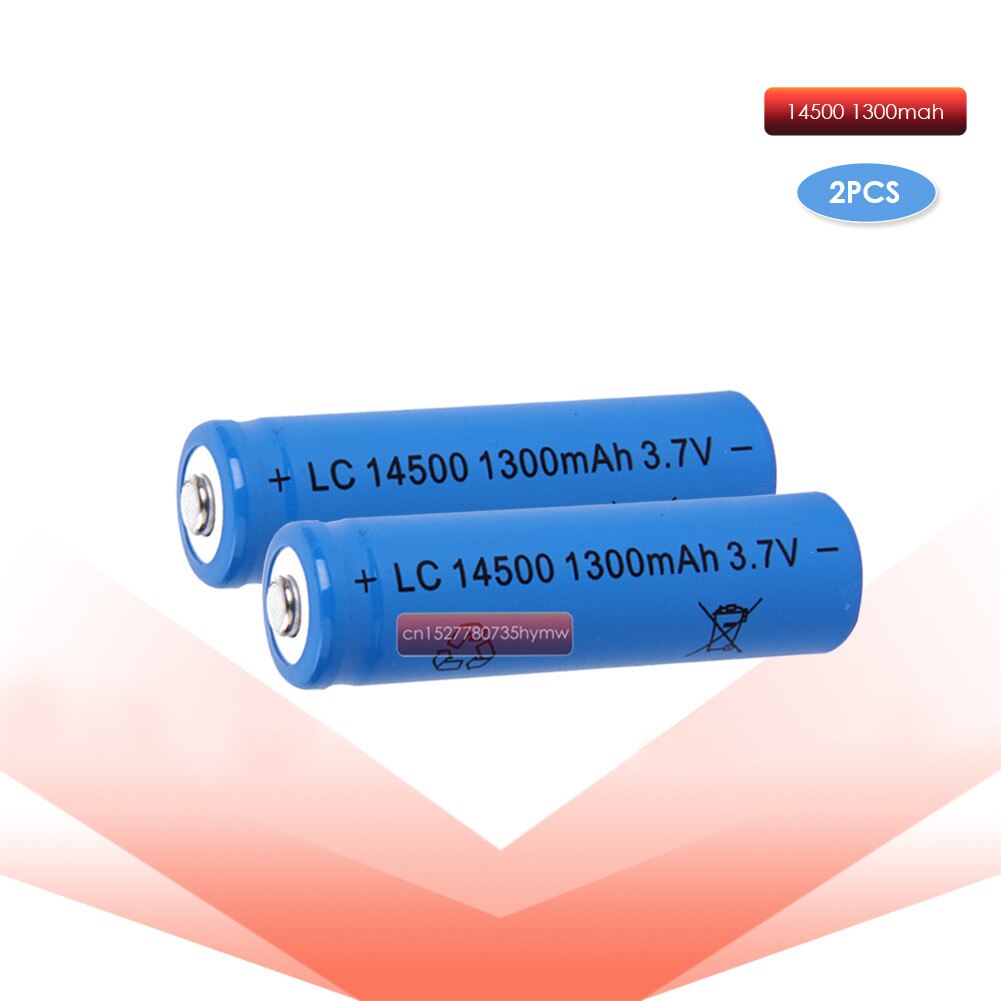 2pc ANLB AA 14500 1300mah 3,7 V lithium-ionen akkus Mit 14500 Batterie Ladegerät