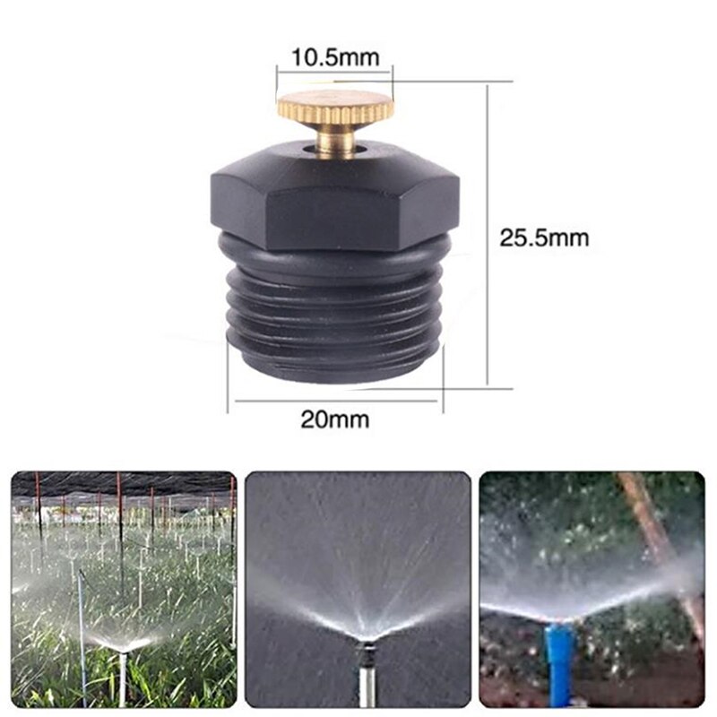 10 Stks/set DN15 1/2 Inch Draad Tuin Sprinklers Plastic Lawn Watering Sproeierhoofd Irrigatie Landbouw Sproeiers Nozzles