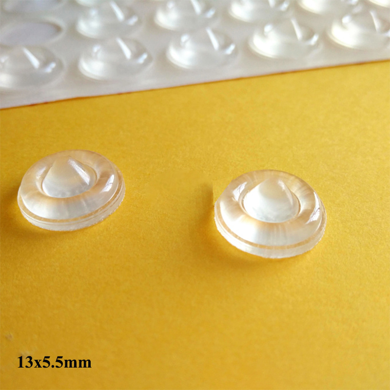 50Pcs/100Pcs 13*5.5Mm Self Adhesive Door Stopper Rubber Damper Buffer Cabinet Bumpers Silicone Furniture Rubber Feet Pads Cushio