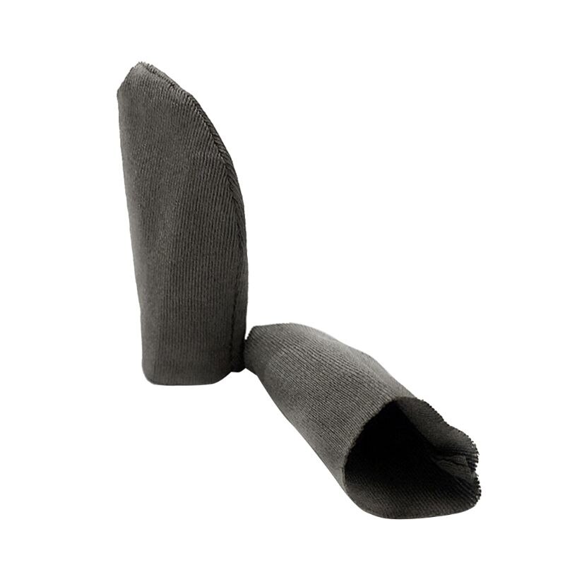 1 par svedsikker fiberfingercover åndbar gaming fingerhandsker spil sleeve 28te
