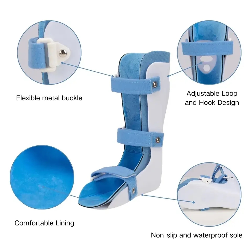 Verstelbare Ademende Enkel Voet Breuk Brace Stabilisator Fixatie Enkel Breuk Verstuiking Protector Enkel Bevestiging Spalk