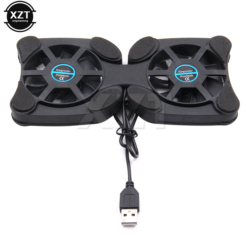 Opvouwbare USB-koelventilator CPU-koeler Mini Octopus Notebook Cooler Pad Stille standaard Dubbele ventilatoren voor 7-15 inch notebooklaptop