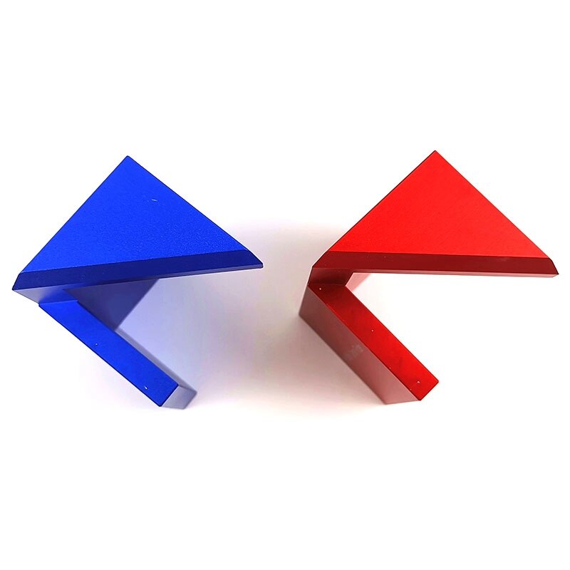 SHGO -45 Degree Angle Drawing Ruler Center Line Marking Pen Line Gauge Woodworking Tools 45x45x75mm