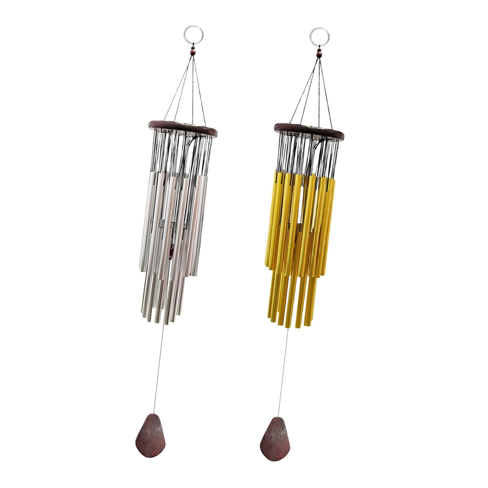 Handmade Wind Chime 27 Tubes Decorations Relaxation Bell Pipes Wind Bell for Garden Walkway Festival Housewarming Christmas