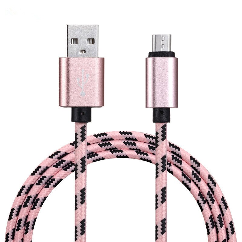 0.2/1/2 Meter Micro USB Fast Charger Usb for Huawei Honor 7a pro 7x 7c 6x 5x Enjoy 4 5 6 7 P8 G9 Mate 8/10/Lite/SE: 2m Micro USB cable / Rose Gold