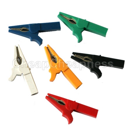 Zlinkj 1 Pcs 55 Mm Alligator Clips Alligator Clips Voor 4 Mm Banana Plug Connectoren Terminals Clips Willekeurige kleur
