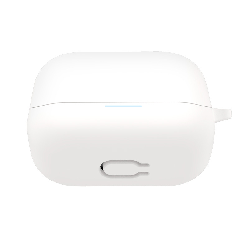 Voor Soundcore K20i hoofdtelefoonhoes siliconen hoes val- en stofdicht hoofdtelefoonhoesje: WIT