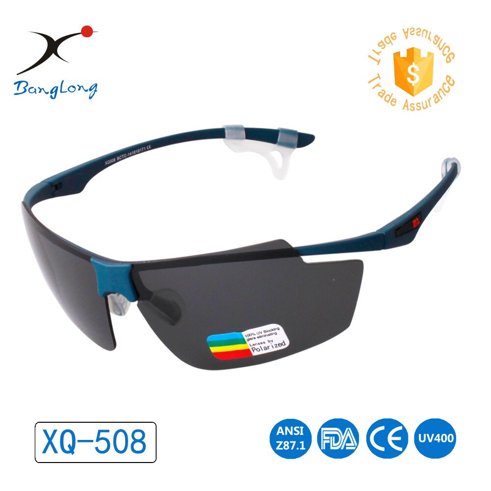 Outdoor Sports Frameless sun jing Sunglasses Running Mountain Climbing Fishing Polarized Light Wind-proof Glasses Goggles: Blue