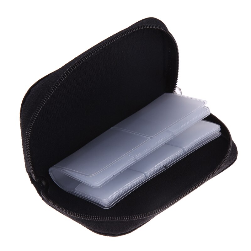 Black Memory Card Storage Carrying Case Holder Wallet 18slots + 4 slots For CF/SD/SDHC/MS/DS 3DS Game accessory