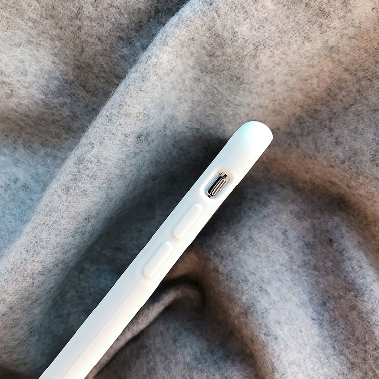 Funda de teléfono blanca mate para iPhone, 6, 6S, 7, 8 Plus, X, 10, SE, , 11, 12 Pro, XR, XS Max, funda de silicona suave de TPU para iPhone 12 mini