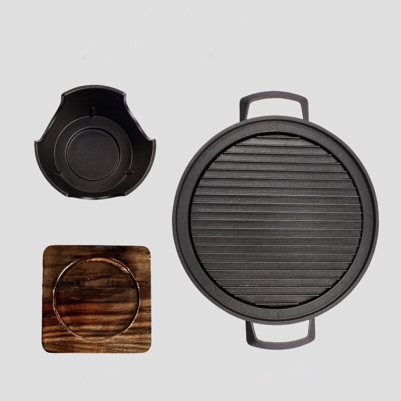 Mini parrilla coreana para barbacoa, estufa japonesa de Alcohol, parrilla de barbacoa sin humo para el hogar, placa para barbacoa al aire libre, herramientas para asar carne