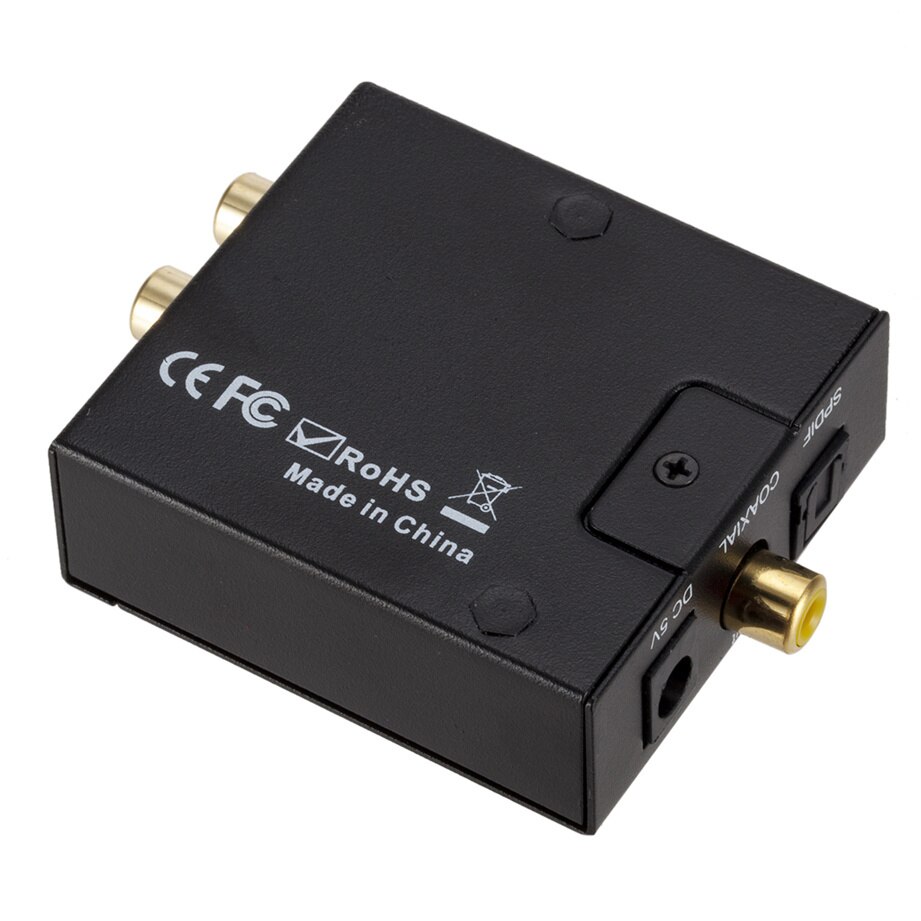 GRWIBEOU – convertisseur USB DAC 3.5mm, Audio numérique vers analogique, Toslink Coaxial Fiber optique, numérique vers analogique, Audio stéréo RCA