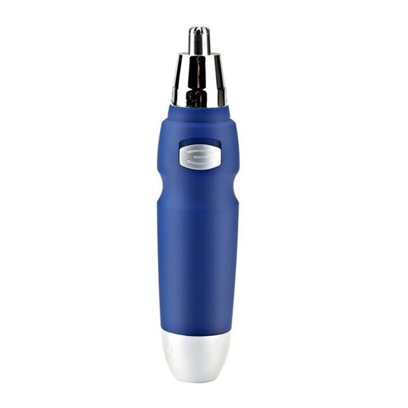 2 pièces électrique rasage nez oreille tondeuse sécurité visage soins nez tondeuse pour hommes rasage épilation rasoir: Blue