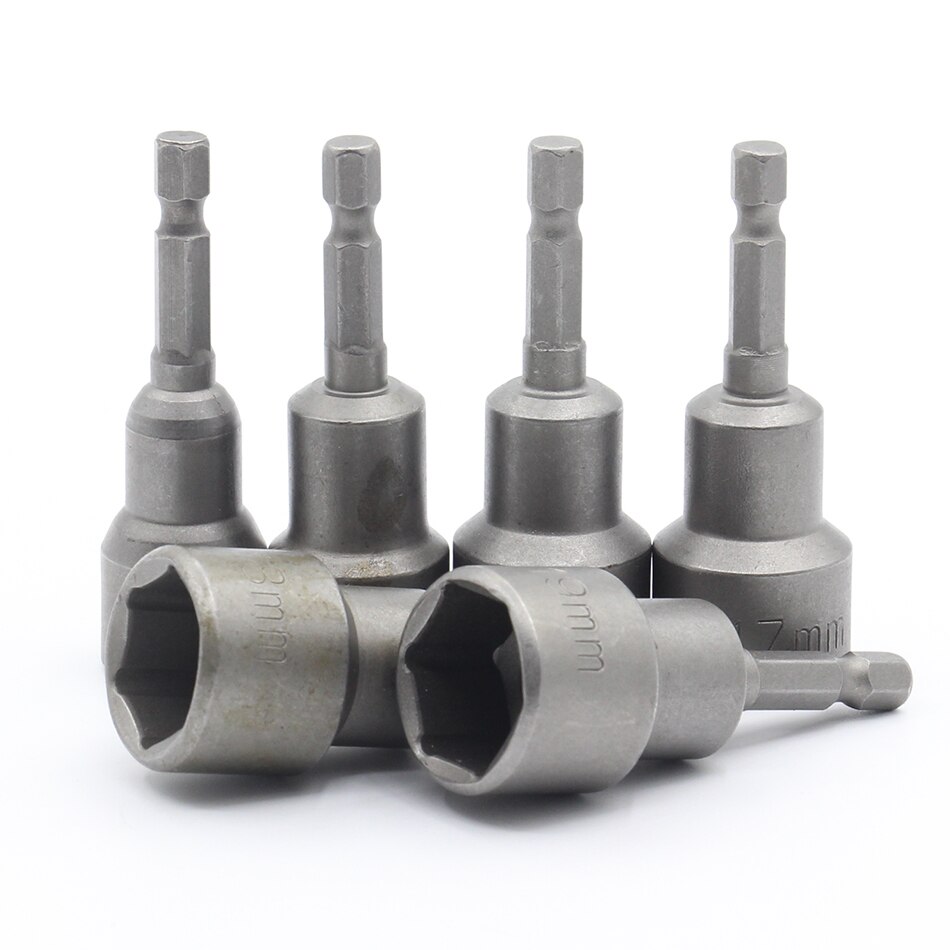 4/1 inch 6.3mm impact Socket Magnetic Nut Screwdriver hex key set Drill Bit Adapter for Power Drills Impact Drivers Socket kit