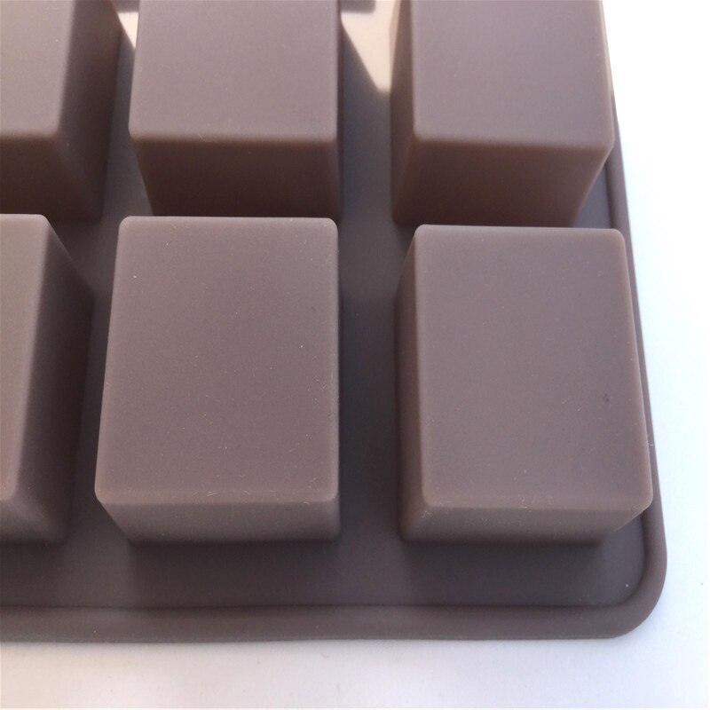 12 hulrum mini silikone brownie form til ovn silikone chokolade forme isterning bakke gelé sæbe maker silikone kage form 343