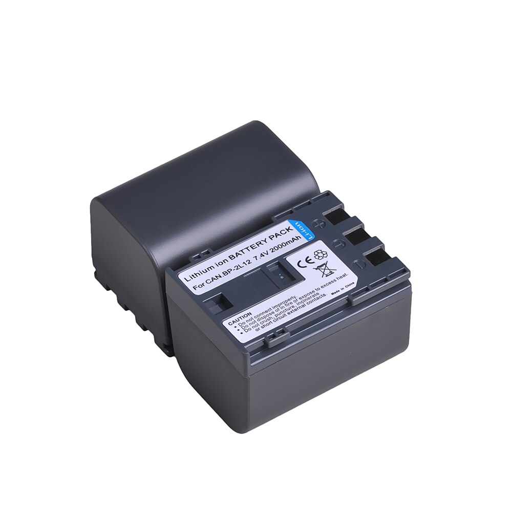 Battery BP-2L12 for Canon BP2L12 BP-2L14 BP-2L15 BP-2L24H BP-2L5 NB-2L12 NB-2L14 and DC310 Elura 60 Vixia HV20 ZR100 ZR300 ZR500