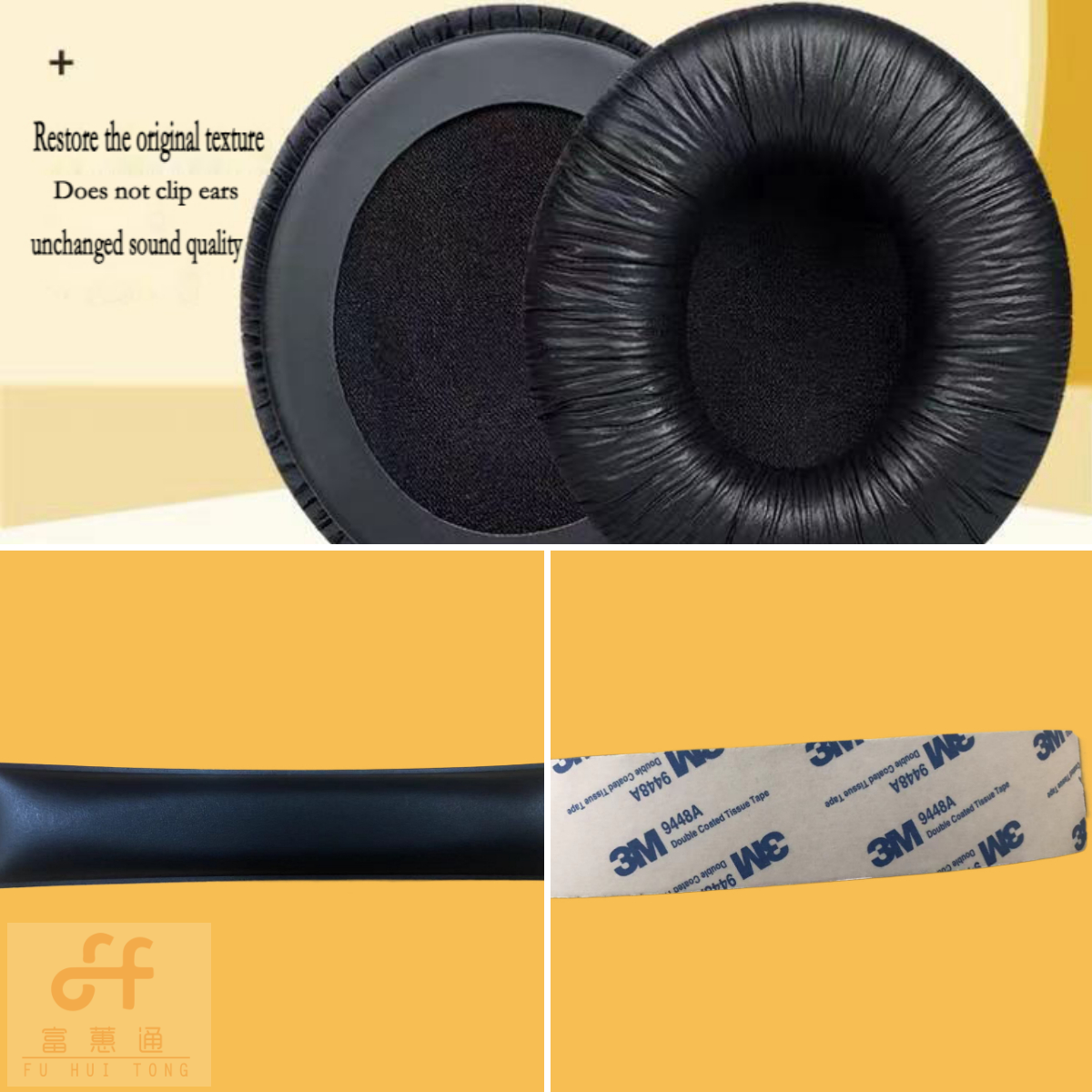 Hoofdband Pads Oorkussen Cover Kussen Voor Sennheiser HD205 HD205II Hd 205 Hoofdtelefoon Headset: Black